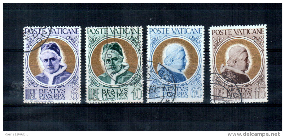 VATICANO 1951 PAPA ORO  USATO - Used Stamps