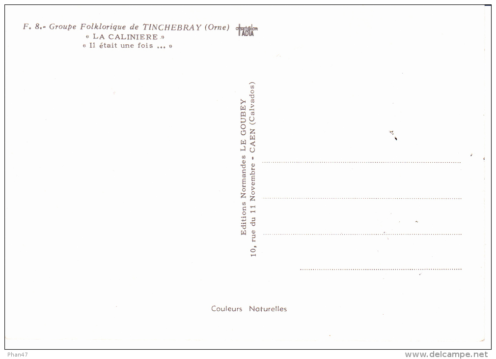 NORMANDIE PITTORESQUE, Groupe Folklorique De Tinchebray (Orne),La Calinière, Enfants, Grand-mère, Costume, Coiffe, - Costumes
