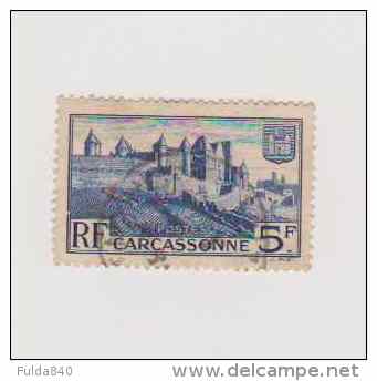 FRANCE.  (Y &amp; T)  1938.    N°392  *  Rempart De La Cité De Carcassonne *  5fr  *  Obl. - Oblitérés