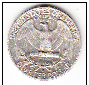 ESTADOS UNIDOS 1958 25 CENT. WASHINGTON. PLATA(900/1000).CECA "D"DENVER.PESO 6 GRAMOS.EBC.CN 4077 - 1932-1998: Washington