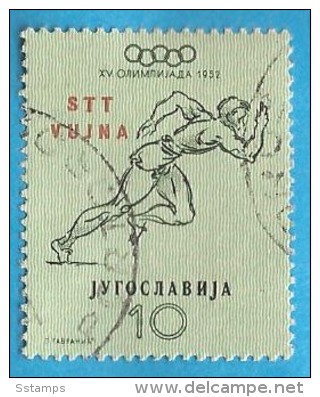 1952 SPORT OLYMPISCHE SPIELEN HELSINKI  SPRINT JUGOSLAVIJA ITALIJA TRIESTE B USED - Used