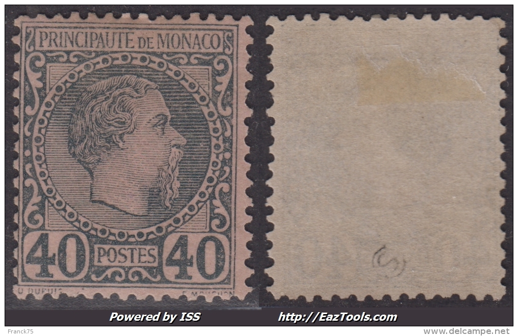 *PROMO* 40c Charles III Neuf * Et TB (Y&T N° 7 , Cote 125€) - Other & Unclassified