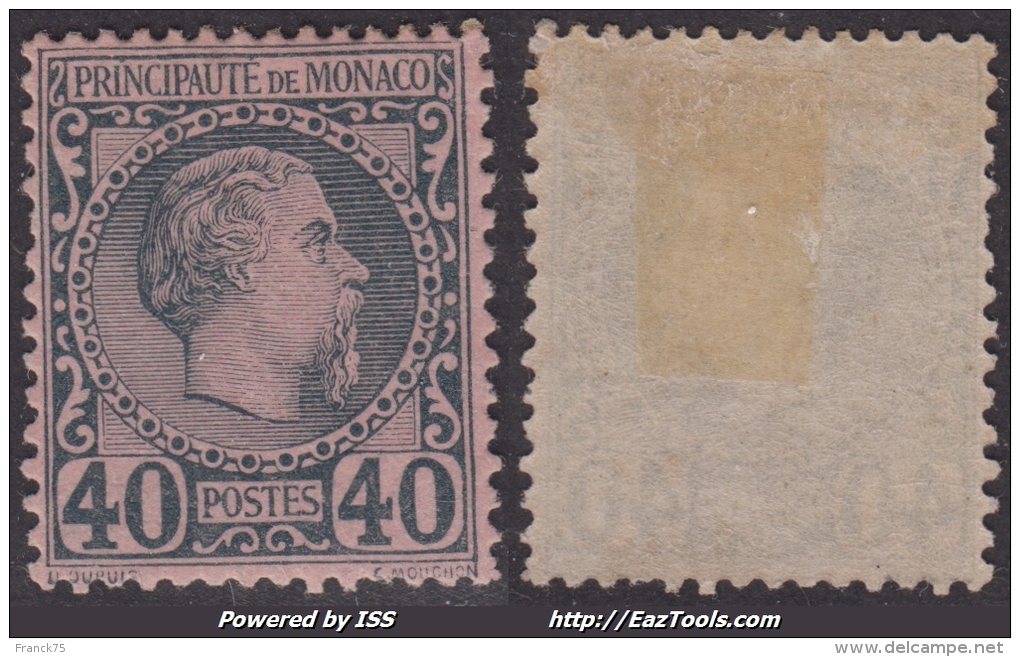 *PROMO* 40c Charles III Neuf * Et TB (Y&T N° 7 , Cote 125€) - Other & Unclassified