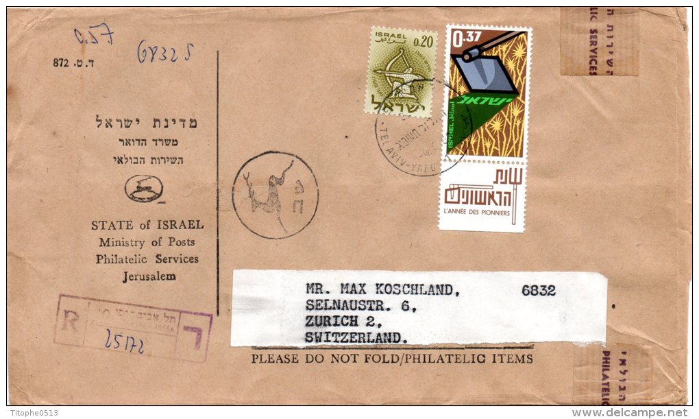 ISRAËL. N°194 De 1961 Sur Enveloppe Commémorative. Sagittaire/Tir à L'arc. - Astrologie