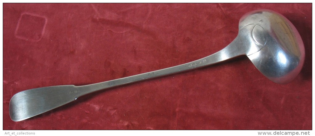 Grande Louche En Argent / Poinçon Premier Coq / 1798-1809 / Modèle Uni-plat - Silverware