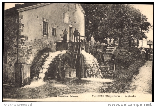 Cp Poissons Haute Marne, Le Moulin, Partie An Der Wassermühle - Autres & Non Classés