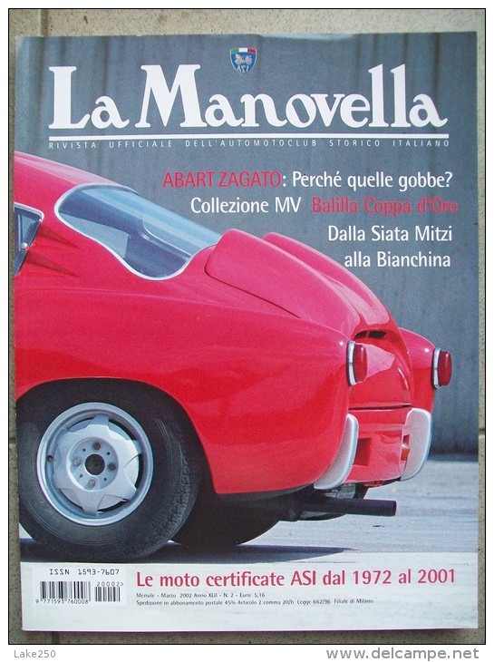 LA MANOVELLA -  MARZO  2002 ABARTH ZAGATO,FIAT,BIANCHINA.... - Motoren