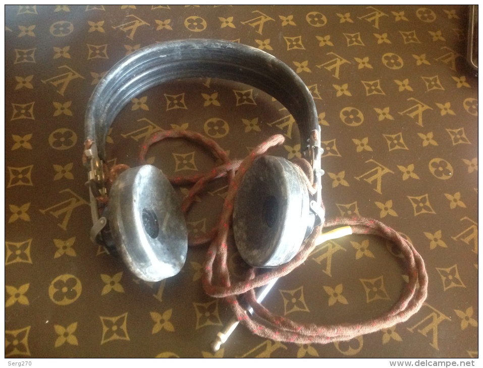 Ancien Casque Radio  Sopcs - Objets Dérivés