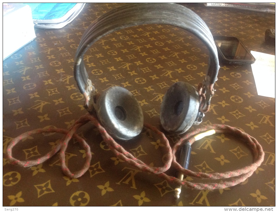 Ancien Casque Radio  Sopcs - Objets Dérivés