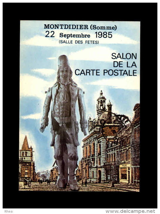 CARTES DE SALONS - 80 - MONTDIDIER - Salon De La  Carte Postale - 1985 - Bourses & Salons De Collections