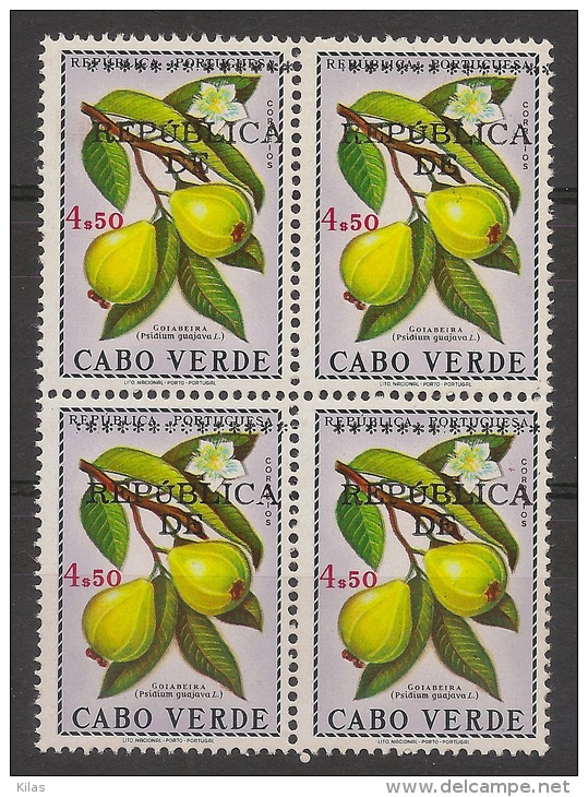 CAPE VERDE 1976 Stamps Of 1968  Overload Displaced Quarter - Kap Verde