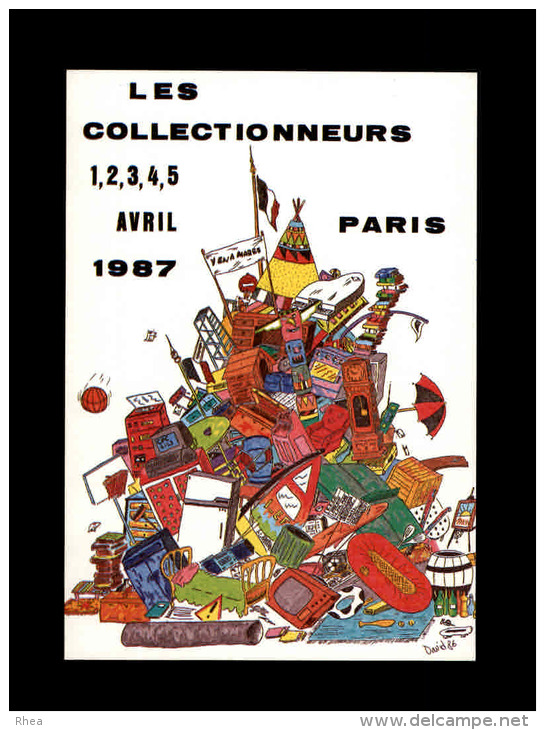 CARTES DE SALONS - 75 - PARIS - Salon Des Collectionneurs - 1987 - Bourses & Salons De Collections