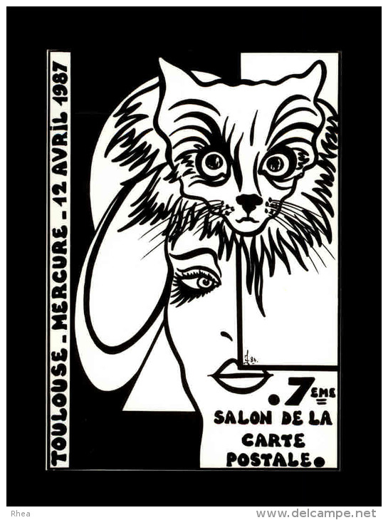 CARTES DE SALONS - 31 - TOULOUSE - Salon De La Carte Postale - 1987 - Bourses & Salons De Collections