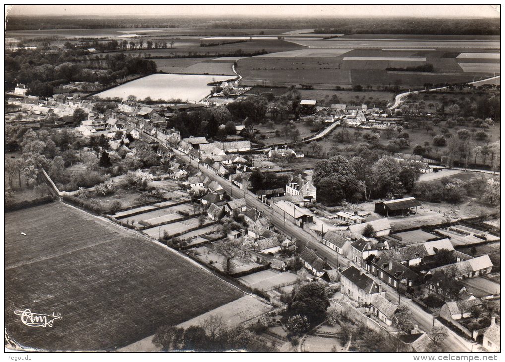 CARTE POSTALE MODERNE. SOMME. NOUVION-EN-PONTHIEU . VUE AERIENNE. 1950. - Nouvion