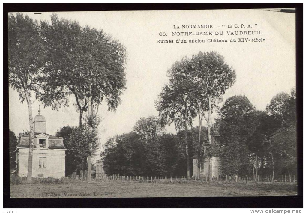 Cpa Du 27  Notre Dame Du Vaudreuil  Ruines D´un Ancien Château Du XIV è Siècle  LOR8 - Le Vaudreuil