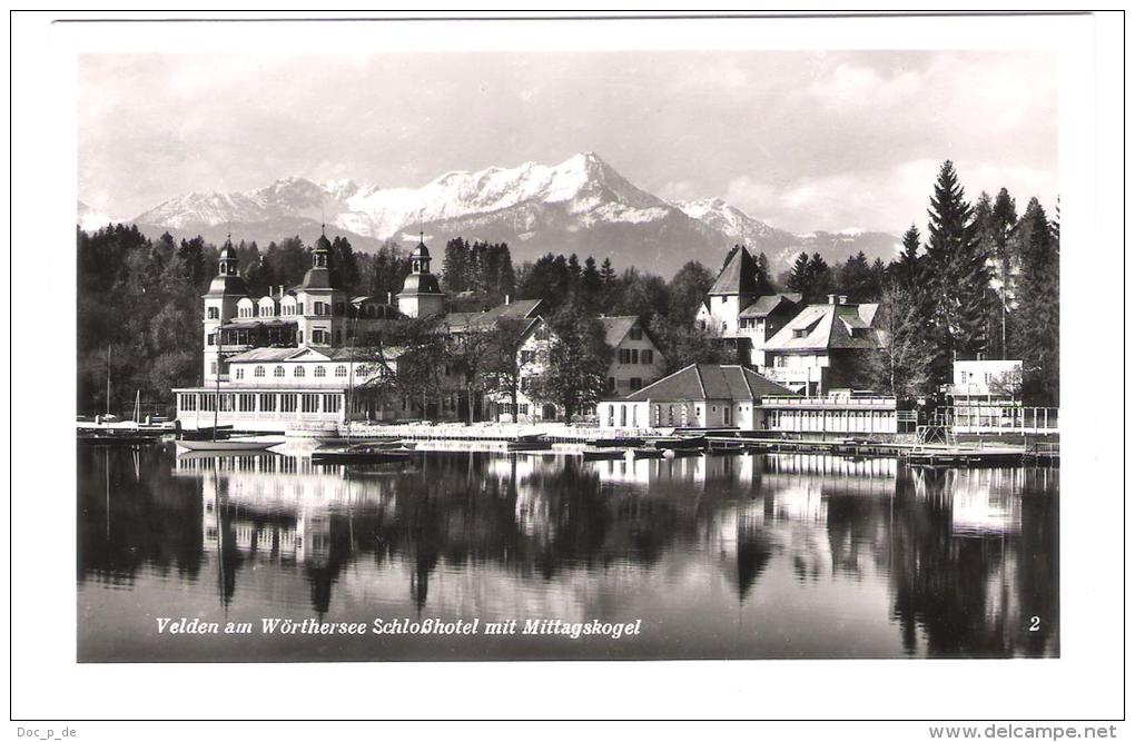 Österreich - Velden Am Wörthersee - Schlosshotel Mit Mittagskogel - 1957 - Velden