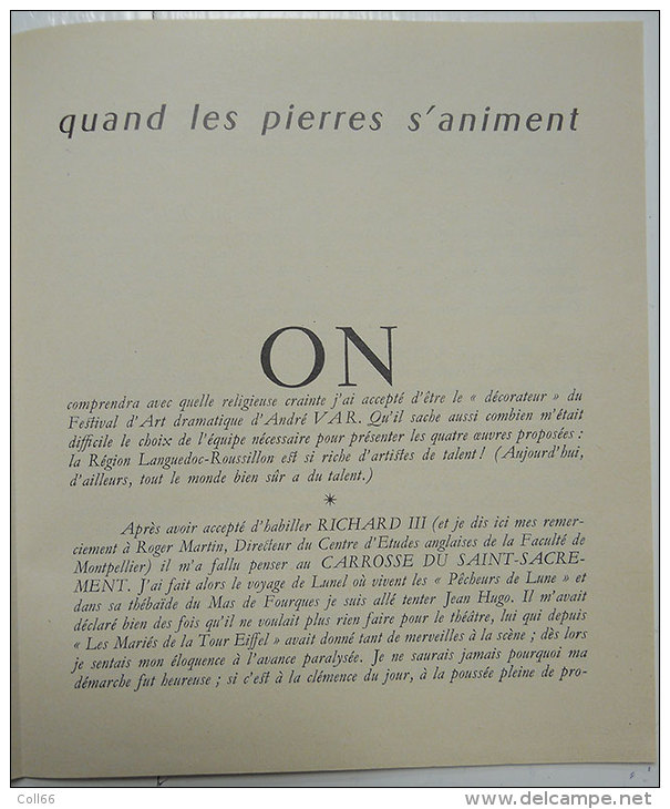 Plaquette Publicité Byrrh Décors et costumes tirage pochette numérotée avec dessins Descossy-Hugo-Milhau-Darche