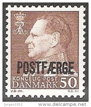 DENMARK  #50 ØRE ** POSTFÆRGE, STAMPS FROM YEAR 1974 - Fiscali