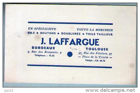 Buvard J. Laffargue Bordeaux Toulouse - Mercerie Fils Boutons Toile Tailleur ... - Textile & Vestimentaire