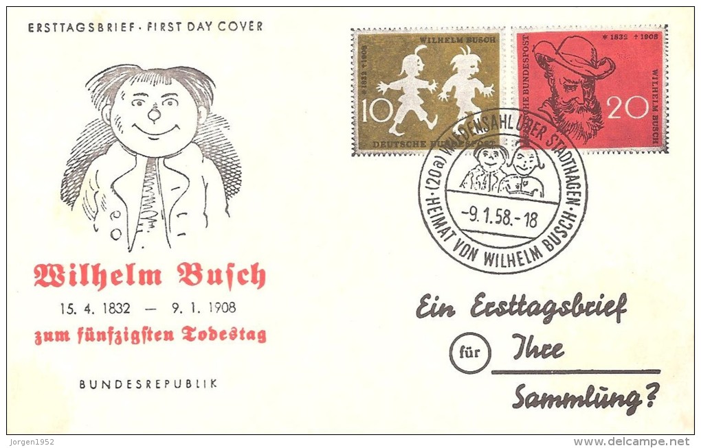 GERMANY #ERSTTAGSBRIEF FDC COVERS FROM YEAR 1958 - Altri & Non Classificati