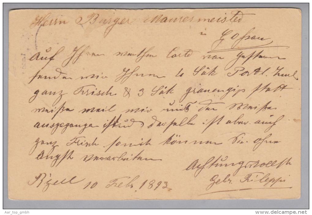 Heimat TG Bischofszell 1899-02-10 Ambulant Nr.33 L#73 Auf GS Nach Gossau - Lettres & Documents