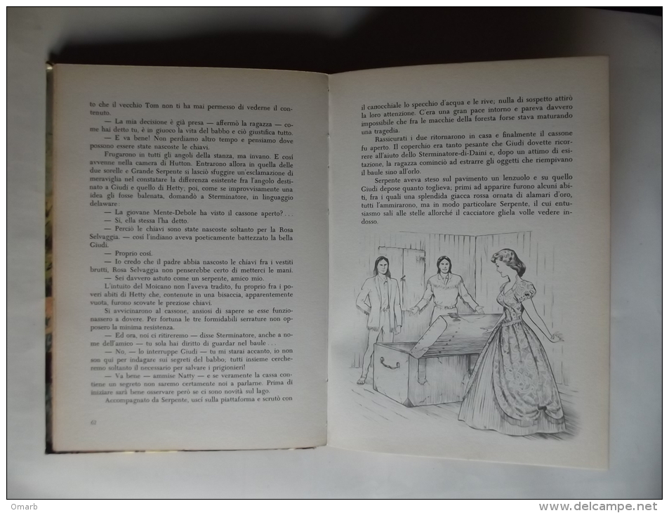 Lib215 Il Cacciatore Di Daini, Cooper, Editrice Piccoli Milano, Biblioteca La Ginestra, Anni ´50, Illustrazioni - Enfants Et Adolescents