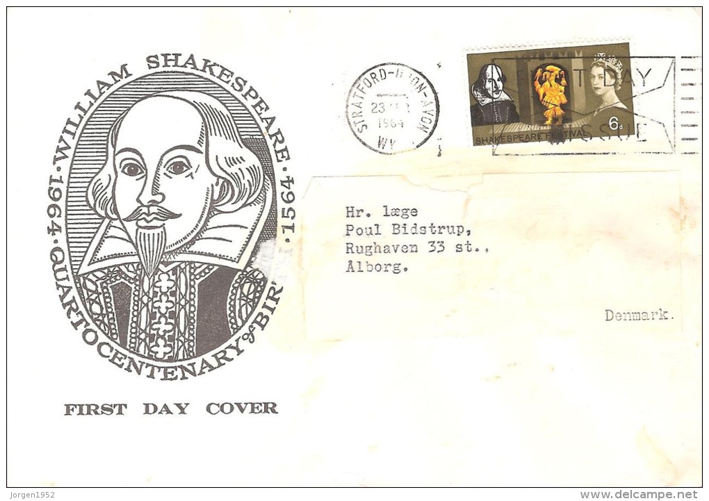 GREAT BRITAIN  #LETTERS FROM YEAR 1964 SEND TO DENMARK - Lettres & Documents