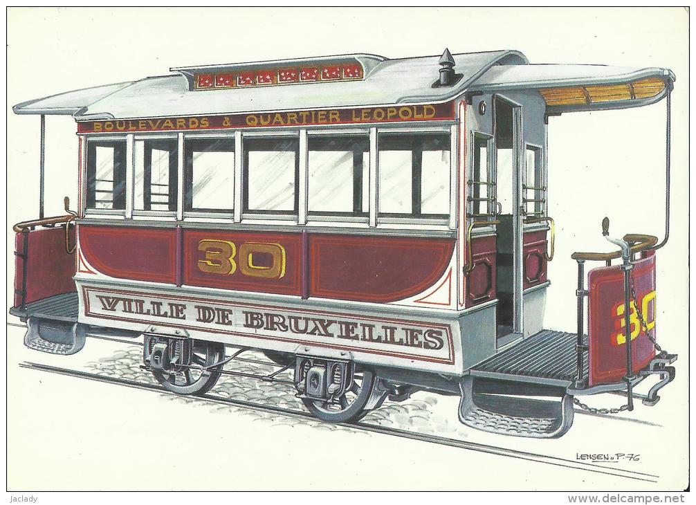 Tramway -- Remorque  De  1876.  Compagnie Brésilienne Des Tramways     (2 Scans) - Public Transport (surface)