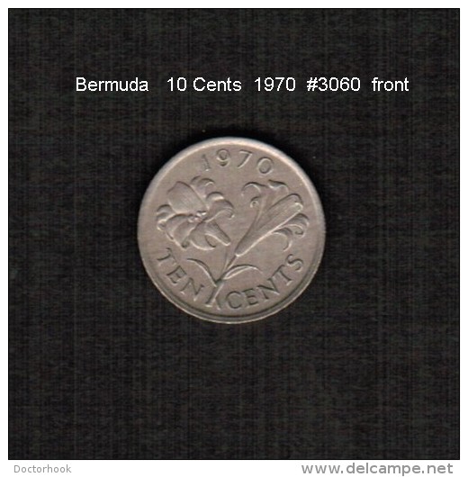 BERMUDA    10  CENTS  1970  (KM # 17) - Bermudas