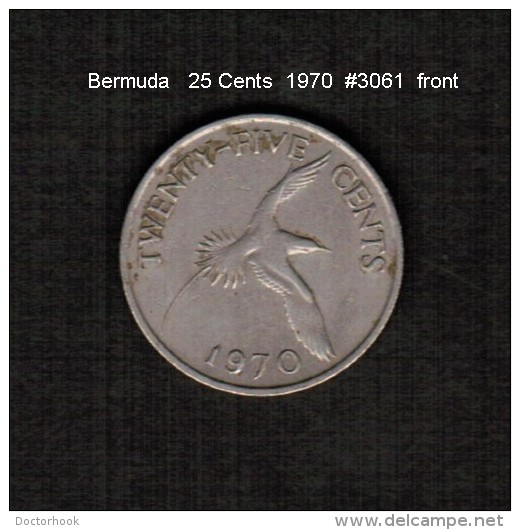 BERMUDA    25  CENTS  1970  (KM # 18) - Bermuda