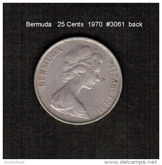 BERMUDA    25  CENTS  1970  (KM # 18) - Bermuda