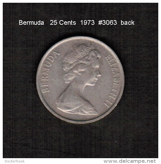 BERMUDA    25  CENTS  1973  (KM # 18) - Bermudas