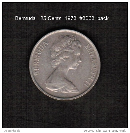 BERMUDA    25  CENTS  1973  (KM # 18) - Bermuda