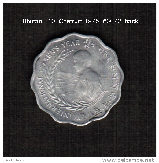 BHUTAN    10  CHETRUMS  1975  (KM # 43) - Bhoutan