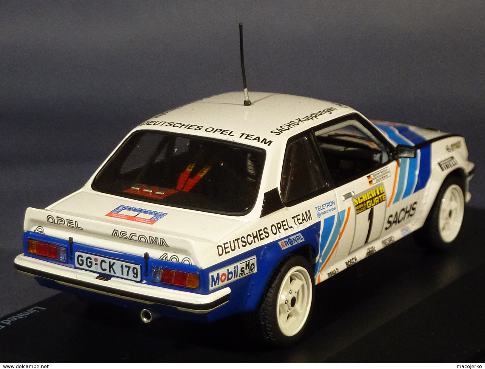 Schuco 05525, Opel Ascona B400 Sachs Winterrally 1981, Kleint - Wanger, 1:43 - Schuco