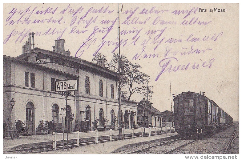 FRA82  --  ARS Sur MOSELLE  --  LA GARE  --  FELDPOST 1915 - Ars Sur Moselle