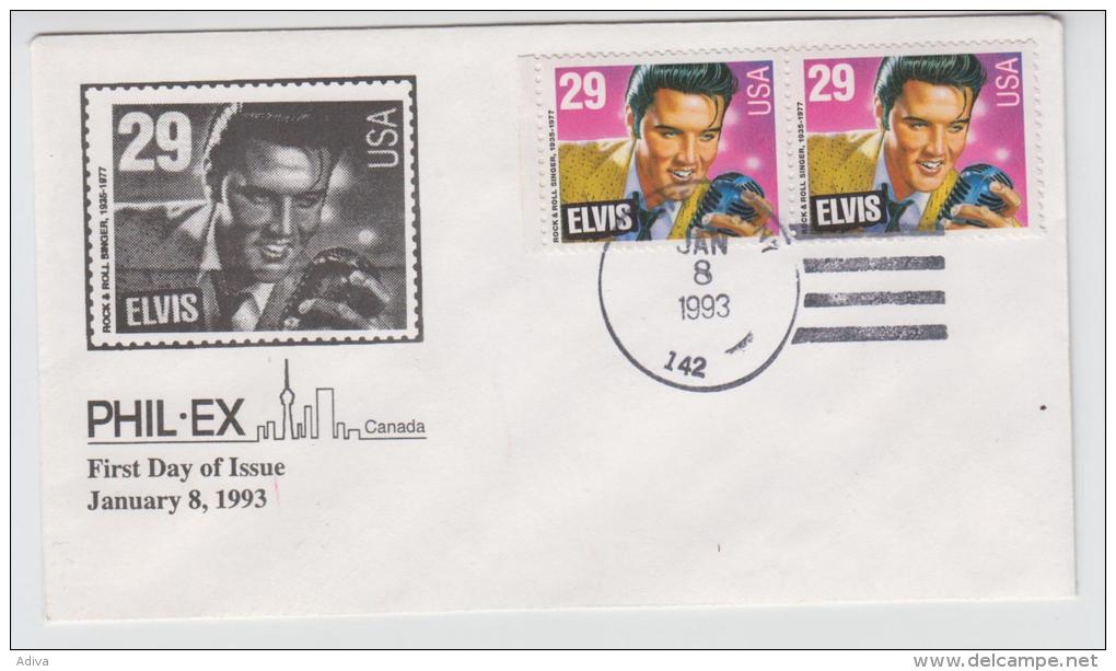 USA 1993 FDC Elvis Presley - Elvis Presley