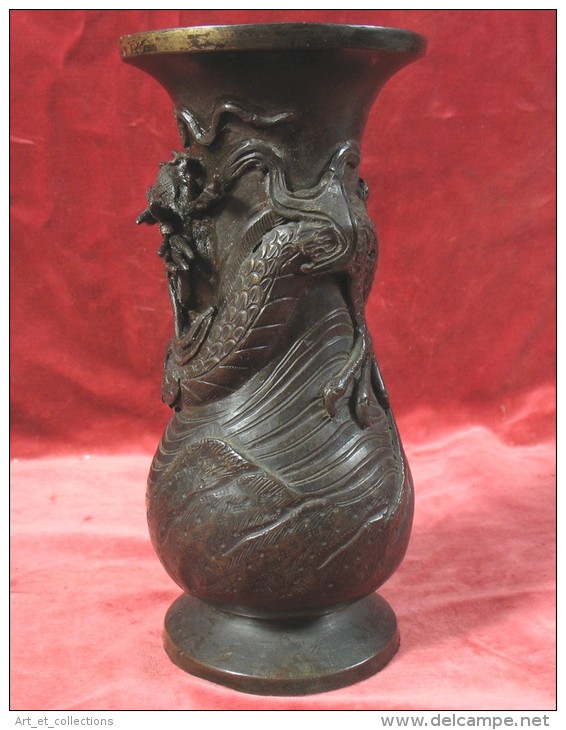 Intéressant Vase Chinois En Bronze D’époque XIXè - Asiatische Kunst