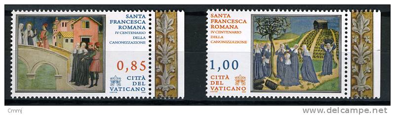 2009 - VATICANO - VATICAN - Sass. Nr. 1499/1500 - NH - Mint - Santa Francesca Romana - Neufs