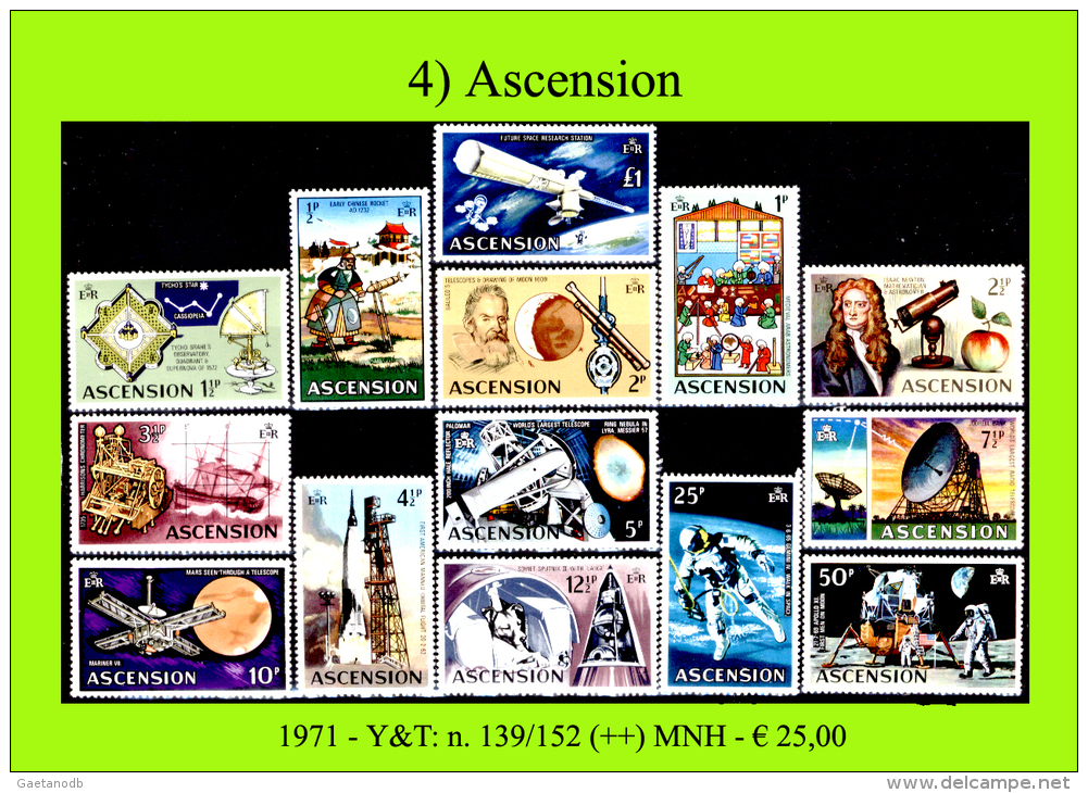 Ascension-004 (1971 - Y&T: N.139/152 (++) MNH) - Ascensione