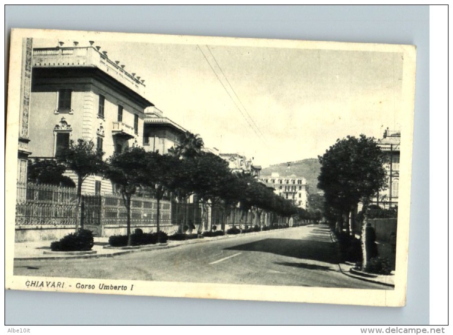 CHIAVARI (Genova) -CORSO UMBERTO 1° - VIAGGIATA 1939 - Altri & Non Classificati