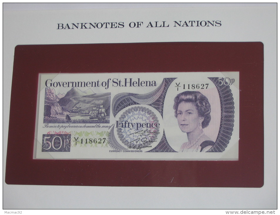 50 Fifty Pence - SAINTE HELENE - St Helena - Billet Neuf  - UNC - !!!   **** EN  ACHAT IMMEDIAT  **** - St. Helena