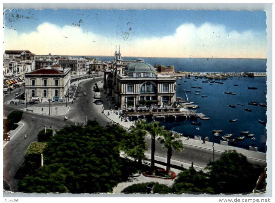 BARI - TEATRO MARGHERITA - VIAGGIATA 1957 - Bari