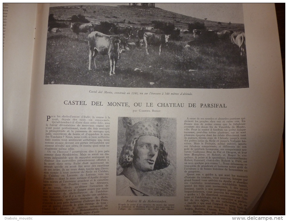L' Illustration  1943  SEPTEME ; Castel Del Monte ; La JEUNESSE Aux VENDANGES ; Publicité Signée JEAN COCTEAU - L'Illustration