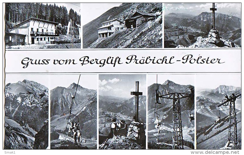 AK STEIERMARK BERGLIFT PRÄBICHL-POLSTER OLD POSTCARD 1965 - Leoben