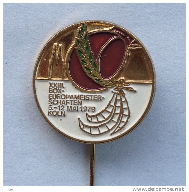 Badge Pin ZN000281 - Boxing Germany Köln (Cologne) XXIII. (23rd) European Championships 1979 - Boxeo