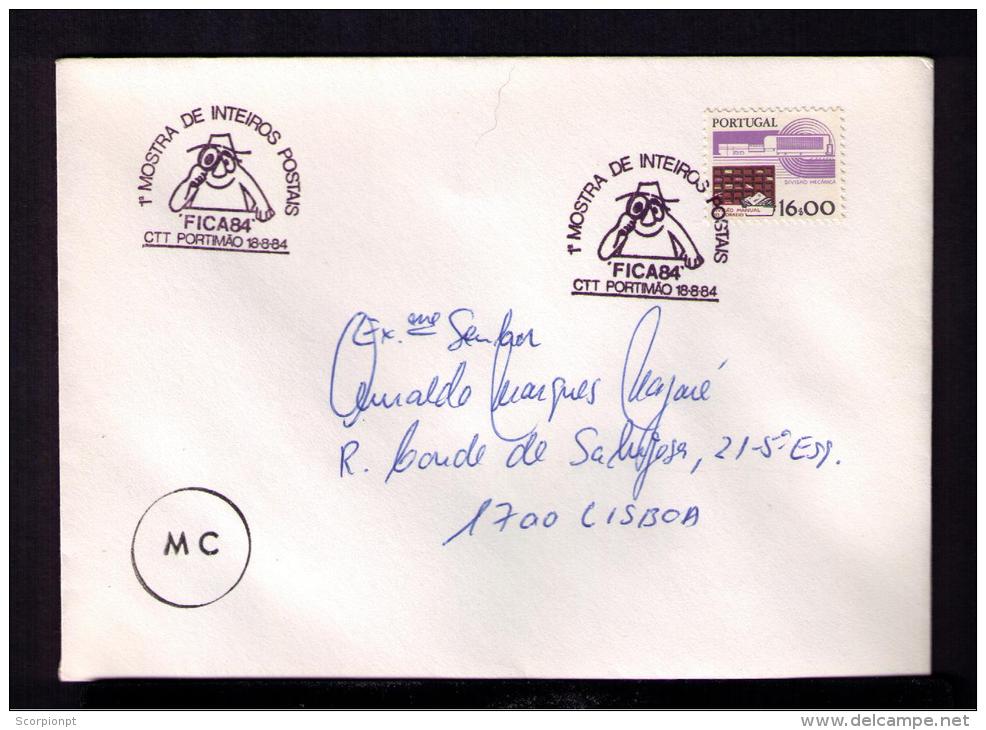 Portugal Portimão FICA84 Cover Philatelic Exhbition  Sp2520 - Postal Logo & Postmarks