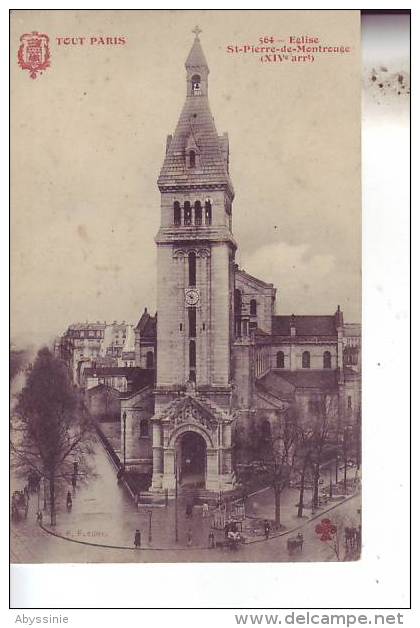 75 PARIS - église St Pierre De Montrouge - XIV E - D1 9327 - Arrondissement: 14