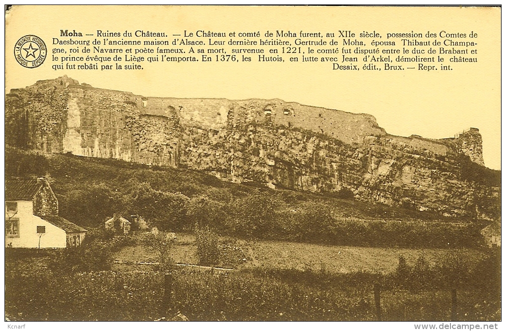 CP De MOHA "  Ruines Du Château , ..." . - Wanze