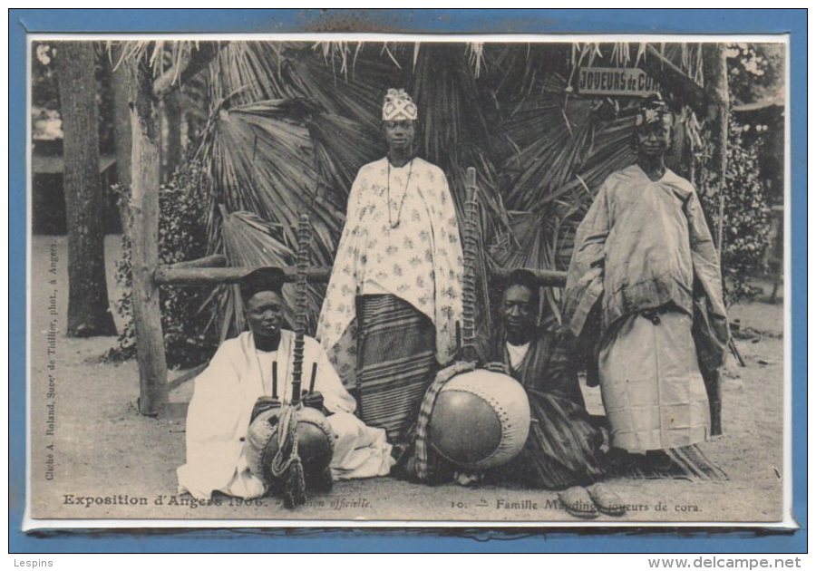 49 - ANGERS -- Exposition 1906 -- Village Noir - Famille Mauding  - Joueur De Cora - Angers